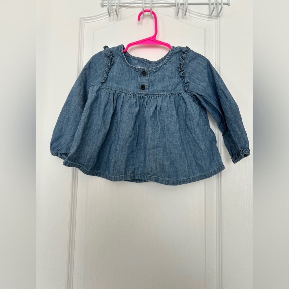 Denim Blue Kids Shirt